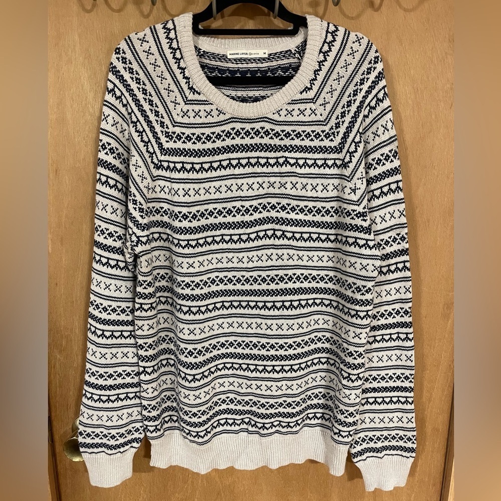 MARINE LAYER-Knox Fair Isle Sweater